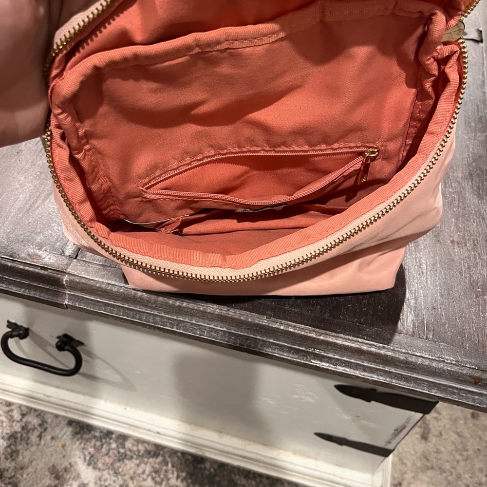 Pink Leather Backpack - Picture 2 of 3